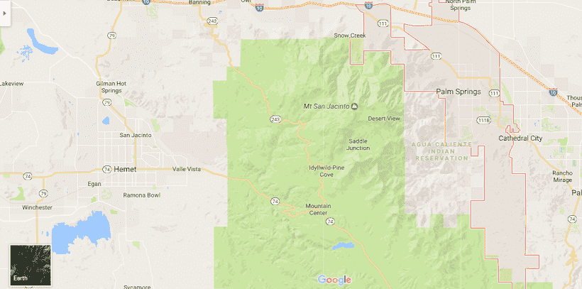 Onde Ficar Em Palm Springs: Mapa 