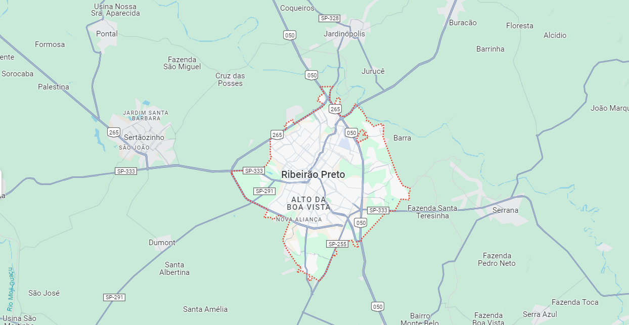 Mapa de Ribeirão Preto