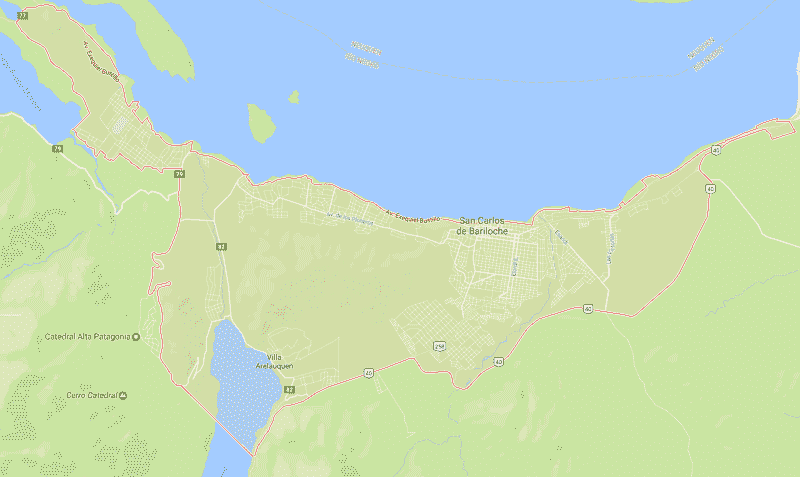 Onde Ficar em Bariloche: Mapa