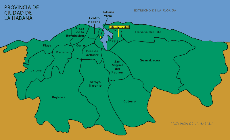 Mapa de Havana
