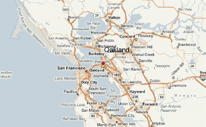 Onde Ficar Em Oakland: Mapa