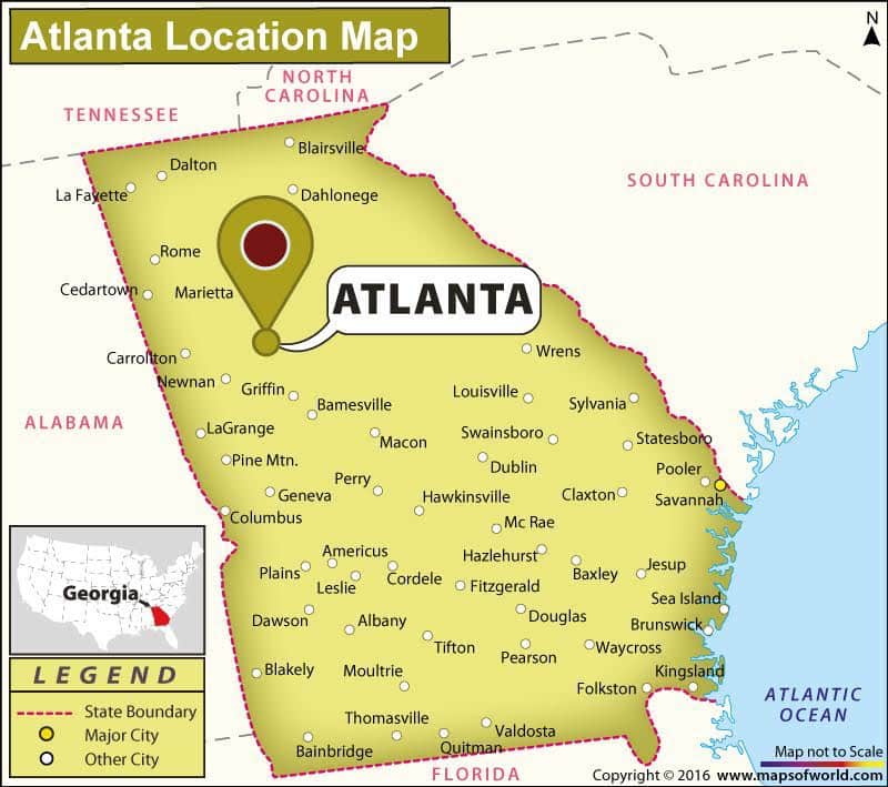 Mapa de Atlanta