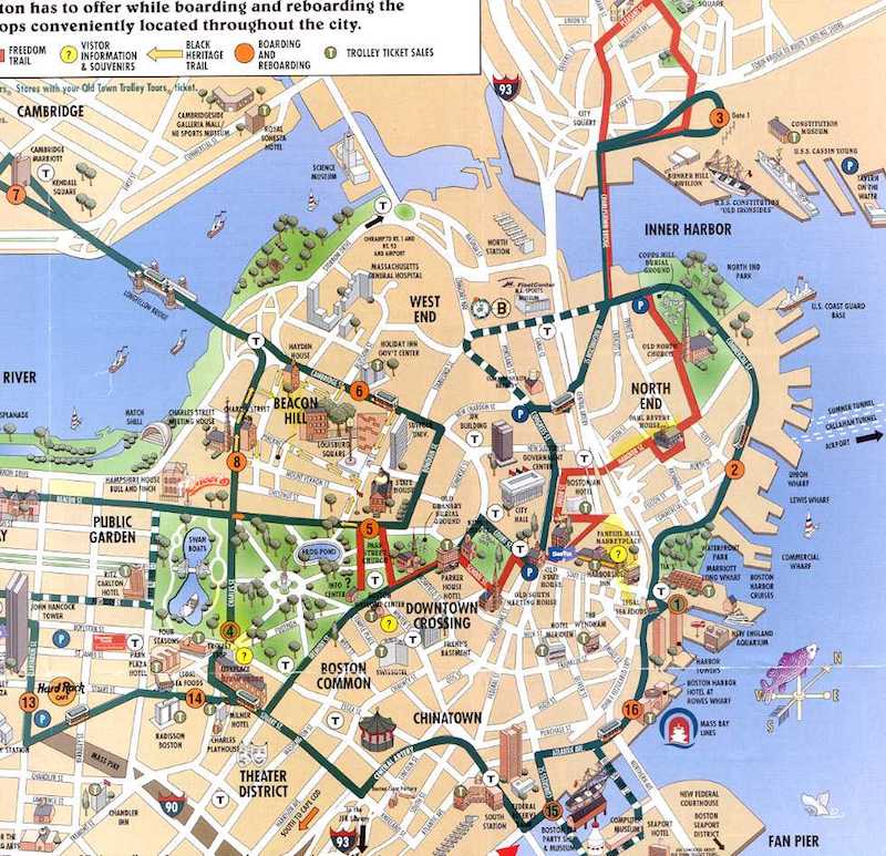 Onde Ficar Em Boston: Mapa