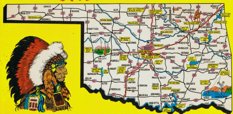 Onde Ficar Em Oklahoma: Mapa