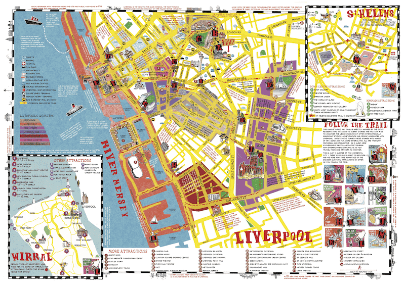 Onde Ficar em Liverpool na Inglaterra: Mapa
