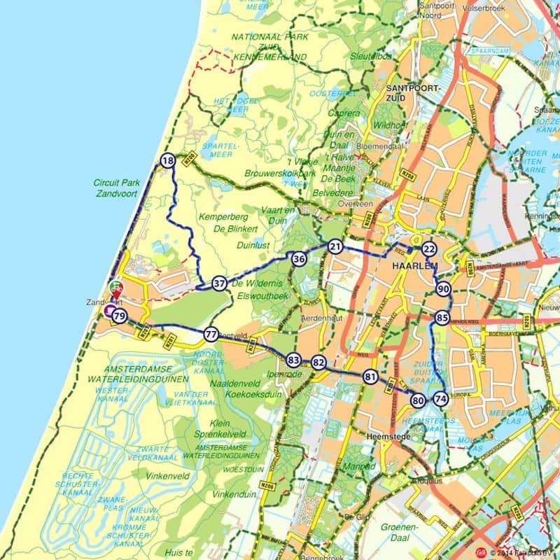 Onde Ficar em Zandvoort na Holanda: Mapa