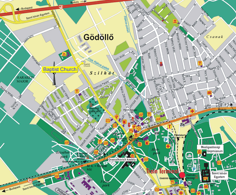 Onde Ficar em Gödöllő na Hungria: Mapa