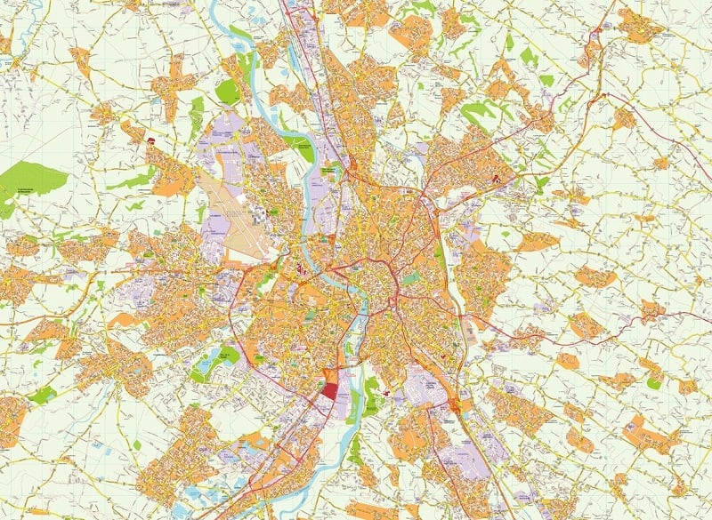 Onde Ficar em Toulouse: Mapa