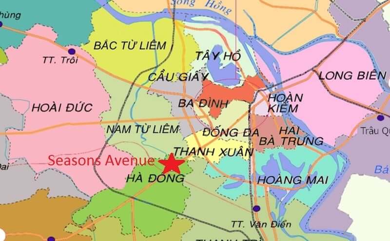 Onde Ficar em Hanói no Vietnã: Mapa
