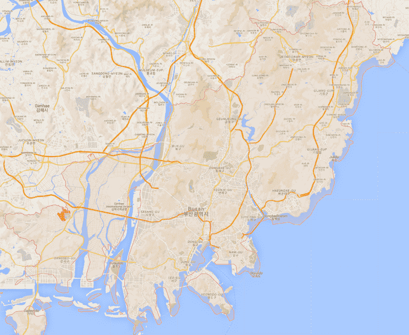 Onde Ficar em Busan na Coréia do Sul: Mapa