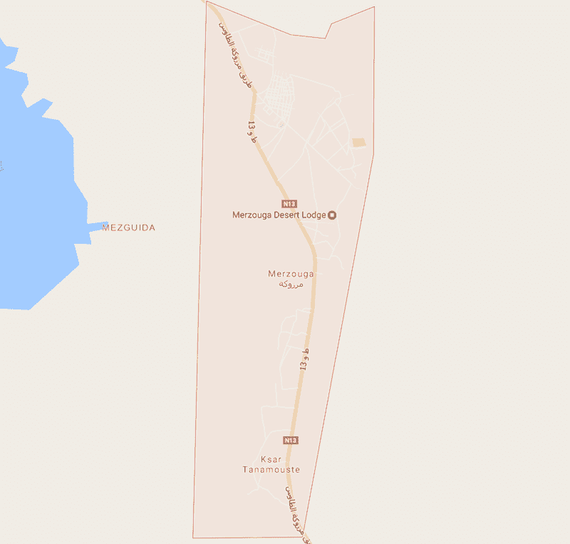 Onde Ficar em Merzouga no Marrocos: Mapa